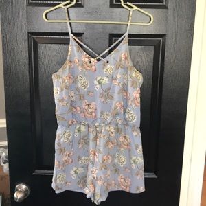 Floral print romper